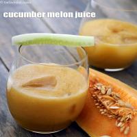 cucumber melon juice recipe | muskmelon cucumber detox juice | healthy muskmelon juice for summer | immune boosting kharbuja juice |_image