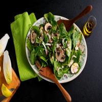 Spinach and Endive Salad With Kasha and Mushrooms image