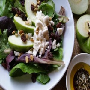 Green Apple Salad with Feta Cheese_image