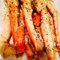 Crab Legs with Garlic Butter Sauce image