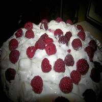 Raspberry Cream Marshmallow Puff Pie image