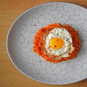 Sweet Potato Hash and Fried Eggs_image