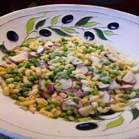 Summer Macaroni Salad with Peas and Radish_image