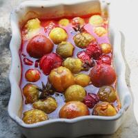 Maple & star anise roasted plums image