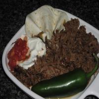 Spicy Chipotle Shredded Beef for Burritos or Tacos image