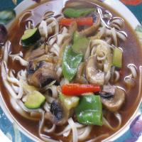 Buckwheat Noodles and Oriental Style Soup_image