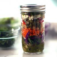 Eddie Jackson's Mason Jar Salad and Salad Dressing image