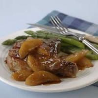 Pan-Seared Chops with Pear and Soy-Ginger Glaze_image