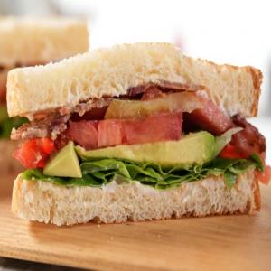 Bacon, Lettuce, Tomato and Avocado Sandwich image