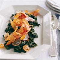 Wilted Spinach with Shaved Vegetables_image