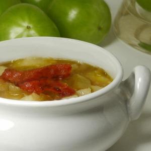 Green Tomato and Bacon Soup_image