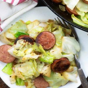 Fried Cabbage With Sausage_image