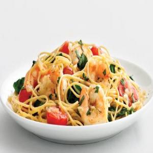 Skinny Garlic Shrimp Pasta_image