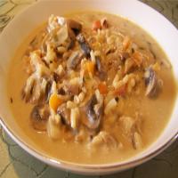 Creamy Wild Rice-And-Mushroom Soup image