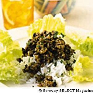 Thai-spiced Lamb in Lettuce Cups_image
