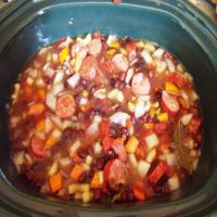 Black Bean & Andouille Sausage Soup - Slow Cooker image