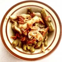 Easy Canned Green Beans, Mushrooms, and Bacon image