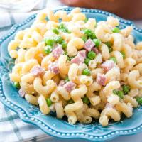 Simple Pasta with Peas, Ham and Cream_image