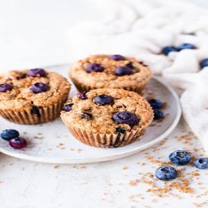 Vegan Gluten-Free Blueberry Muffins • Bakerita_image