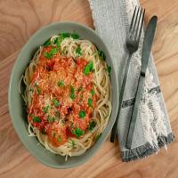 Spaghetti and Turkey Meatballs image