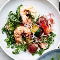 Lobster Salad with New Potatoes and Pickled Onion_image
