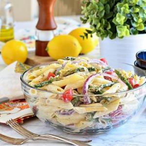 Creamy Asparagus Pasta Salad_image