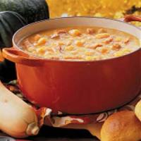 Navy Bean Squash Soup image