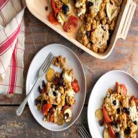 Tomato and Zucchini Casserole With Crisp Cheddar Topping_image