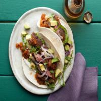 Skirt Steak Tacos with Roasted Tomato Salsa image