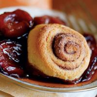 Plum Cobbler with Swirled Biscuit Topping_image
