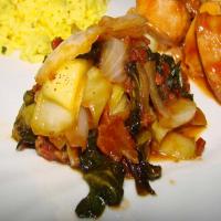Bok Choy in Warm Bacon Sauce_image