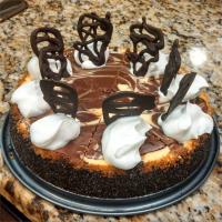 Orange Chocolate Swirl Cheesecake image