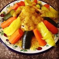 Simplified Traditional Moroccan Couscous with Vegetables_image