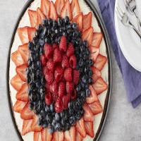 Brownie and Berries Dessert Pizza image