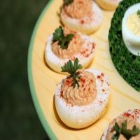 Red Deviled Eggs image