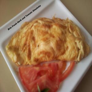 Brie Fresh Herb and Tomato Omelette image