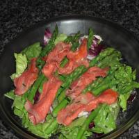 B.C. Asparagus and Smoked Salmon Salad With Chive Vinaigrette_image