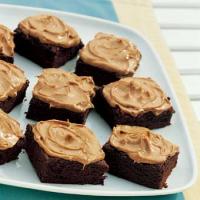 Chocolate Brownies with Peanut Butter Frosting image