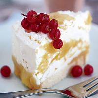 Lemon meringue ice cream cake image