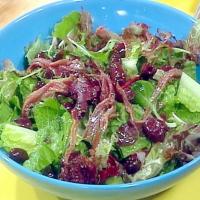 Mixed Green Salad with Lemon, Olives and Anchovies image