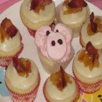 The BMC2: a bacon maple cream cheese frosted apple cinnamon french toast cupcake_image