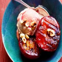 Warm Plums With Gelato_image