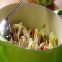 Turkey Soup with Egg Noodles and Vegetables image