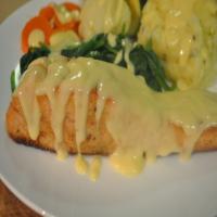 Crusted Fish With Wine-Mustard Sauce image