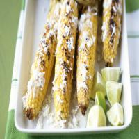 Easy Grilled Corn with Lime and Cheese image