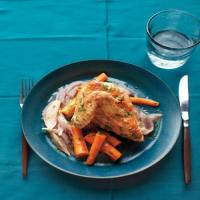Braised Chicken with Red Onion and Carrots_image