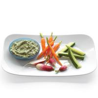 Creamy Spinach and Sweet-Onion Dip With Crudites_image