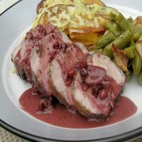 Pork Loin With Lingonberry Sauce image