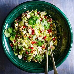 Sprout salad with citrus & pomegranate_image