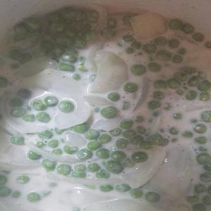 Deluxe creamed peas with onion_image
